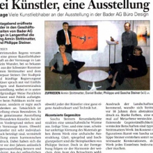 drei kuenstler eine